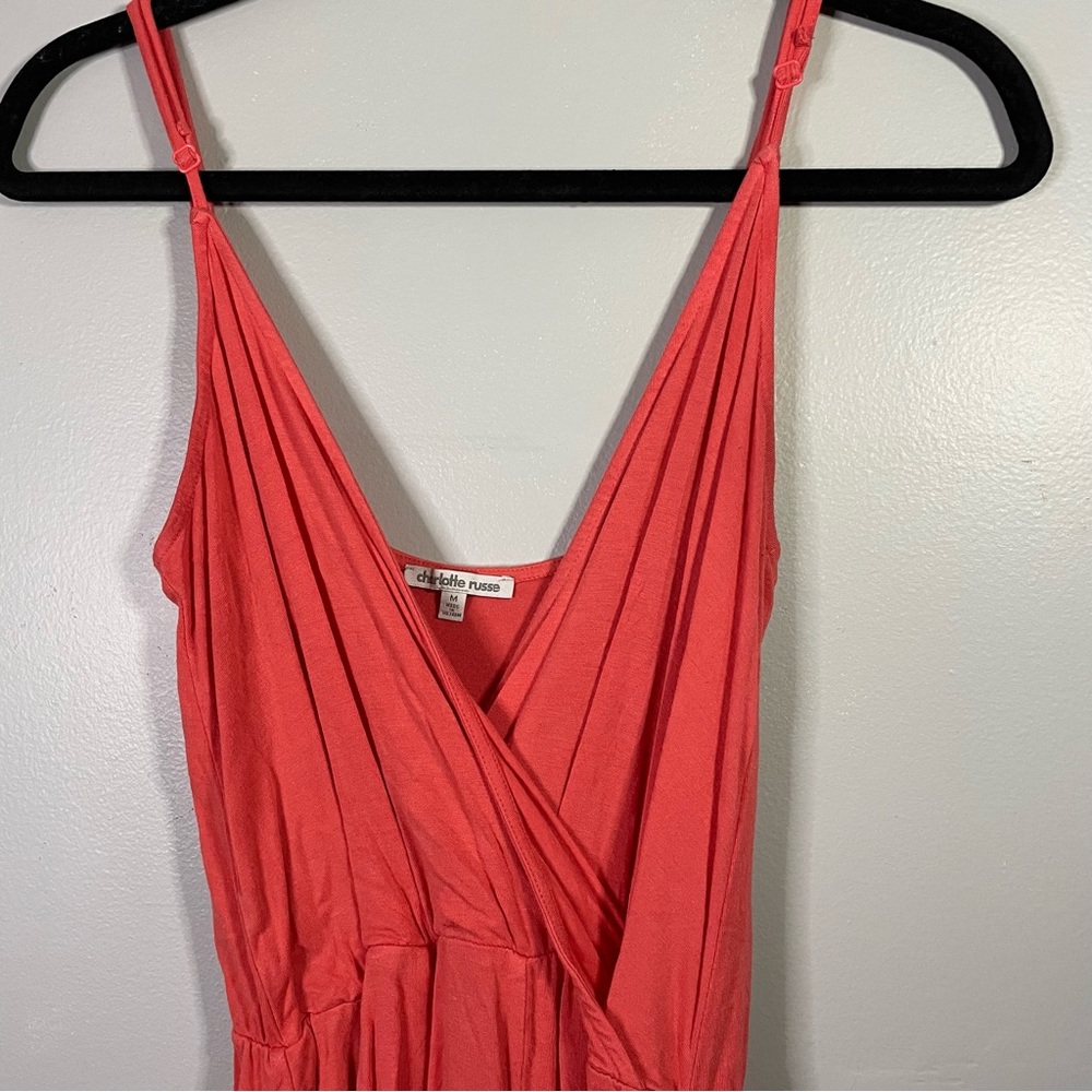 Charlotte Russe Stretchy Casual Spaghetti Strap Sleeveless Romper Size Medium - Picture 6 of 6